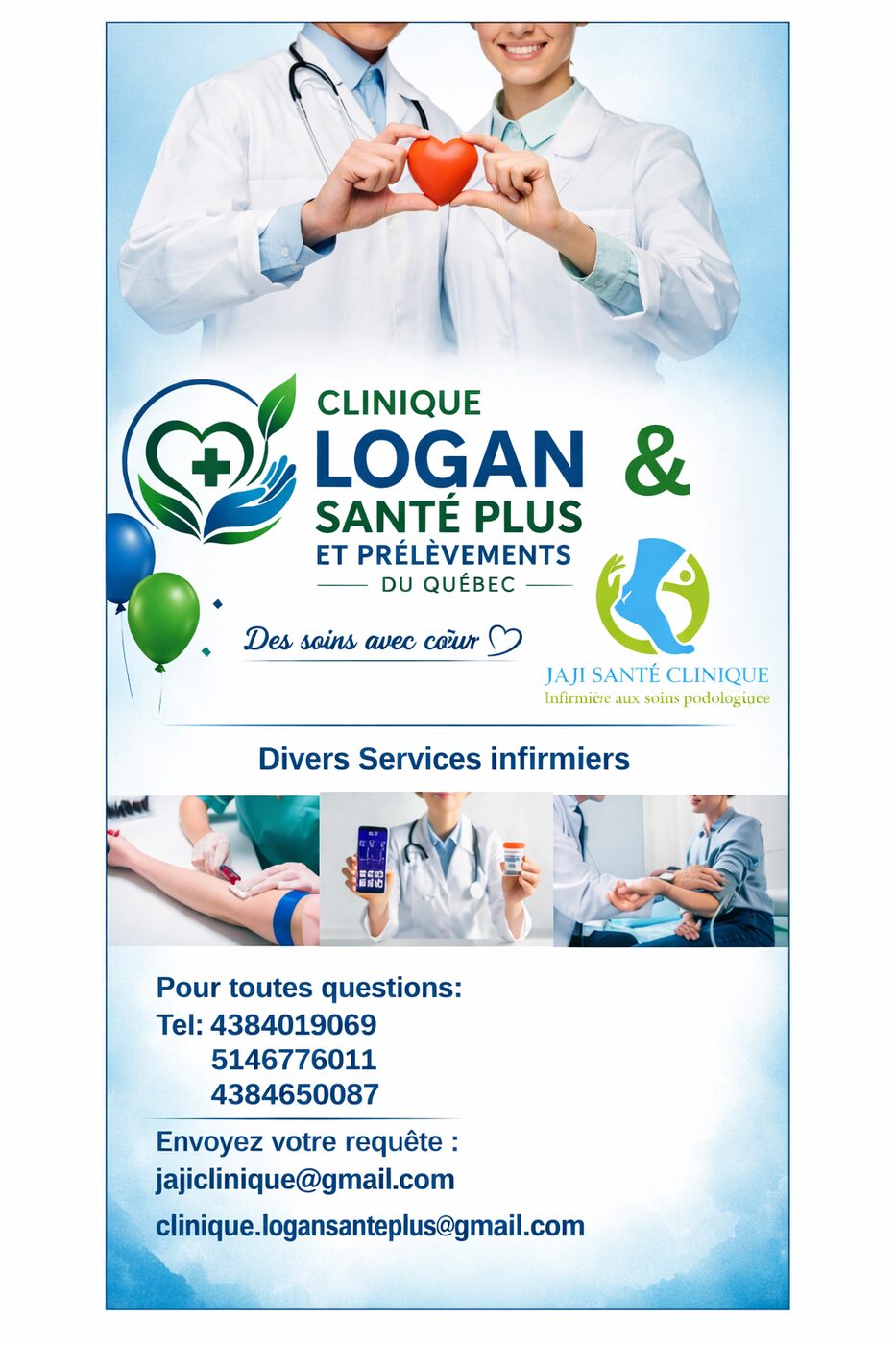 Divers services infirmiers