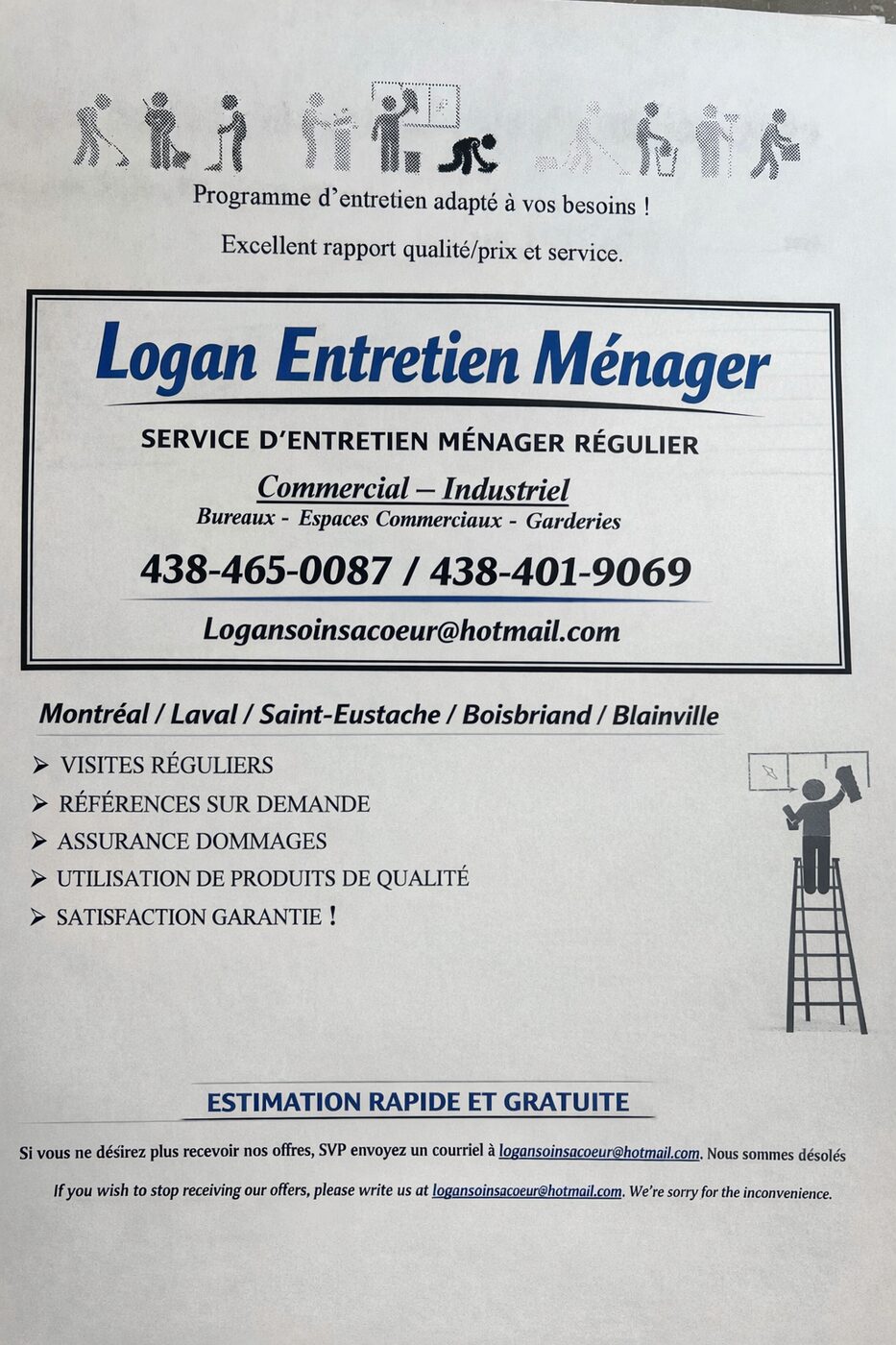 Service résidentiel, commercial et industriel