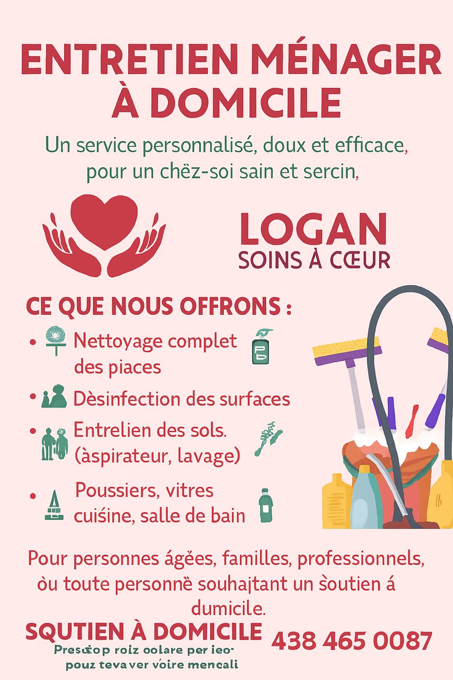 Entretien ménager à domicile
